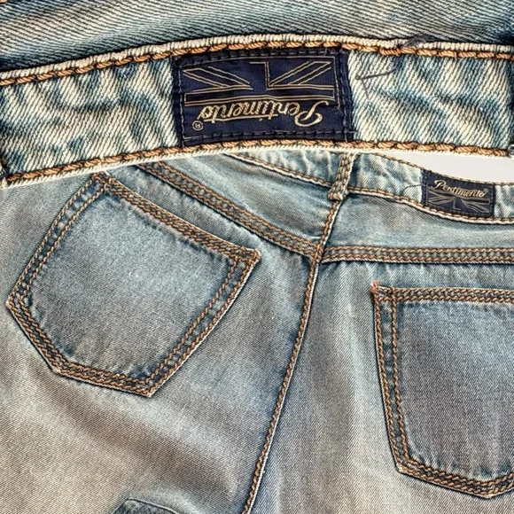 Pendleton Light Blue Patch Jeans - Picture 3 of 3